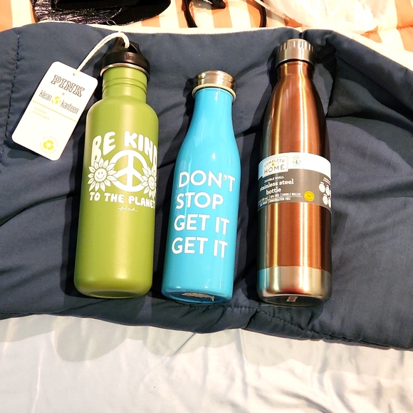 PINK Victoria's Secret Other - 3 new with tags insulated water bottles,  various sizes and brands.